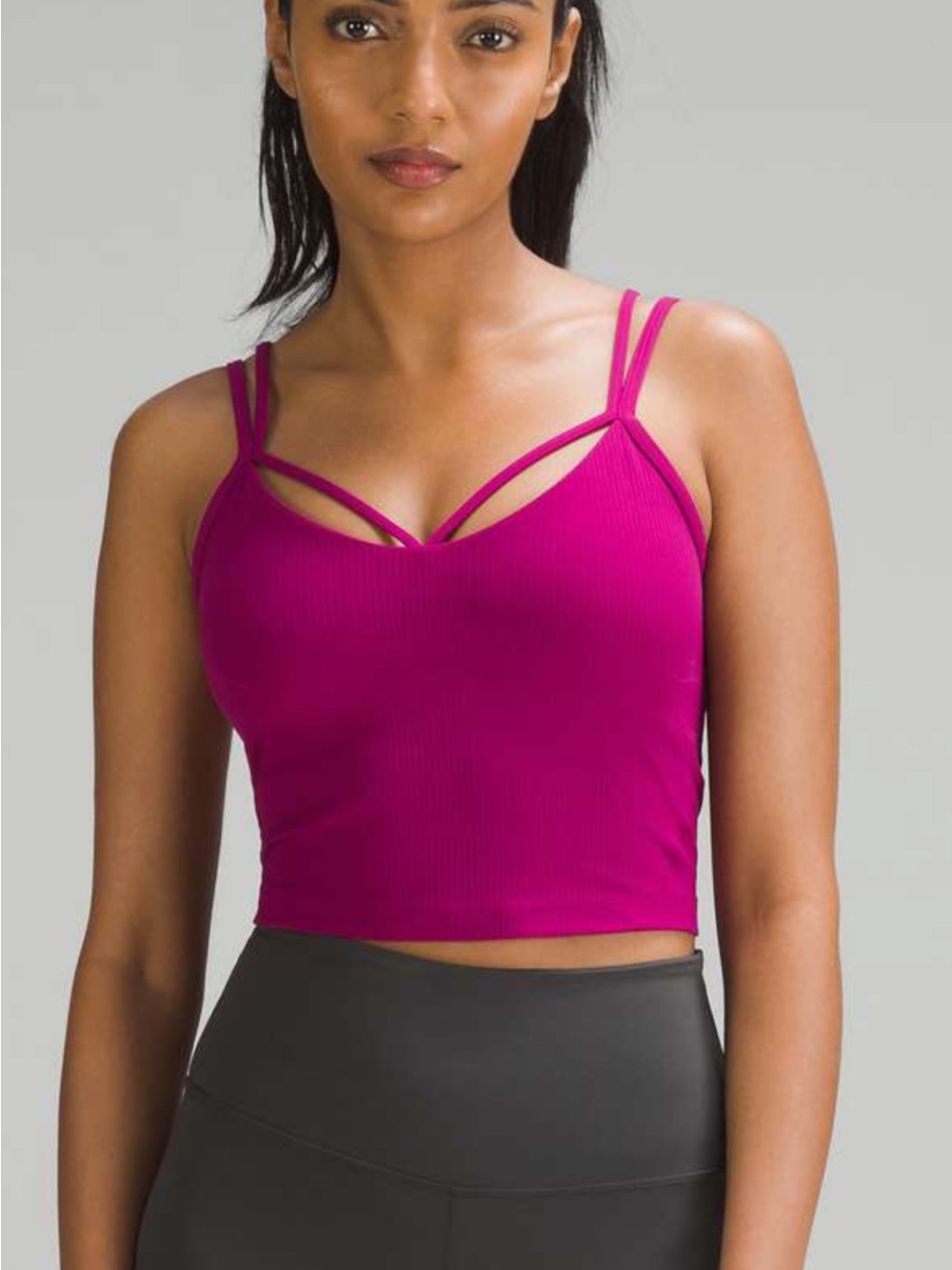 Magenta Purple align Strappy Ribbed Tank Lululemon size 6